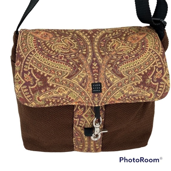 Lisa Lill Brown Paisley Large Bag - Picture 2 of 11
